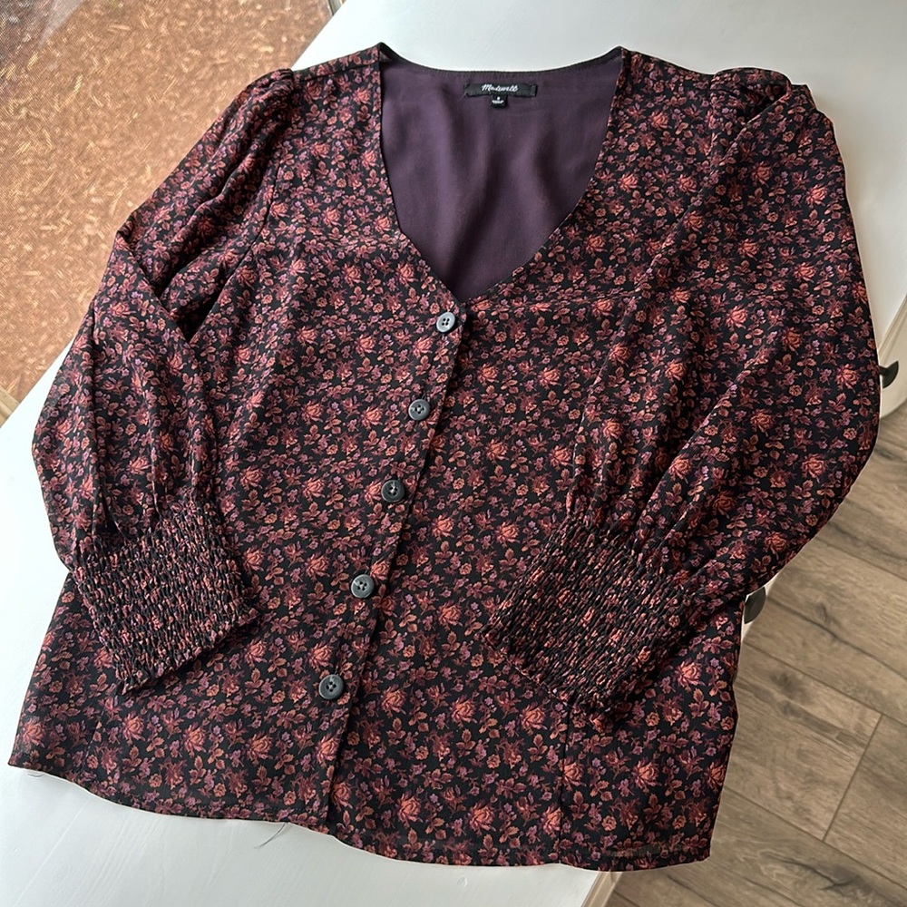Madewell Women’s Floral Blouse 0